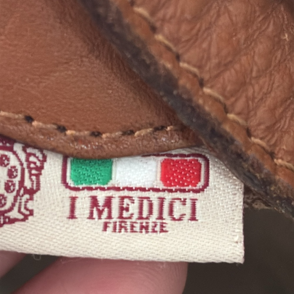 I MEDICI leather bucket bag italian - Picture 8 of 14